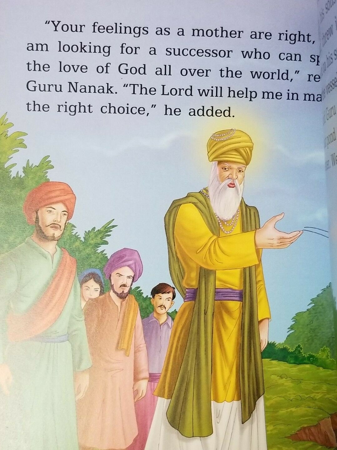 Guru Nanak Dev The First Sikh Singh Kaur Khalsa Kids Book in English Large Print