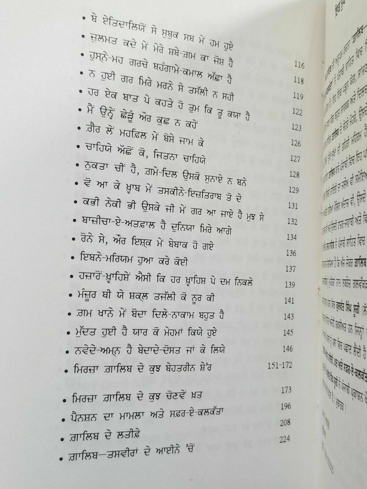 Mirza Galib Life Poetry and his Journey in Calcutta Punjabi Book T N Raaj MK