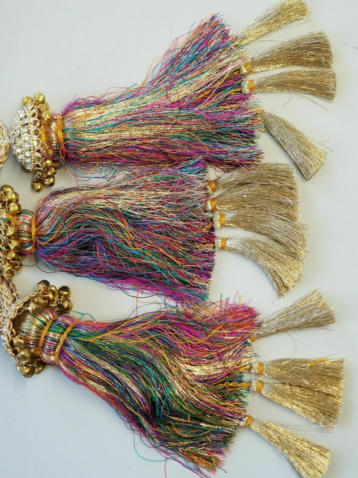 Indian Punjabi Pranda Mehndi Jagoo Mirror Bridal Patiala Paranda Hair Braid A38