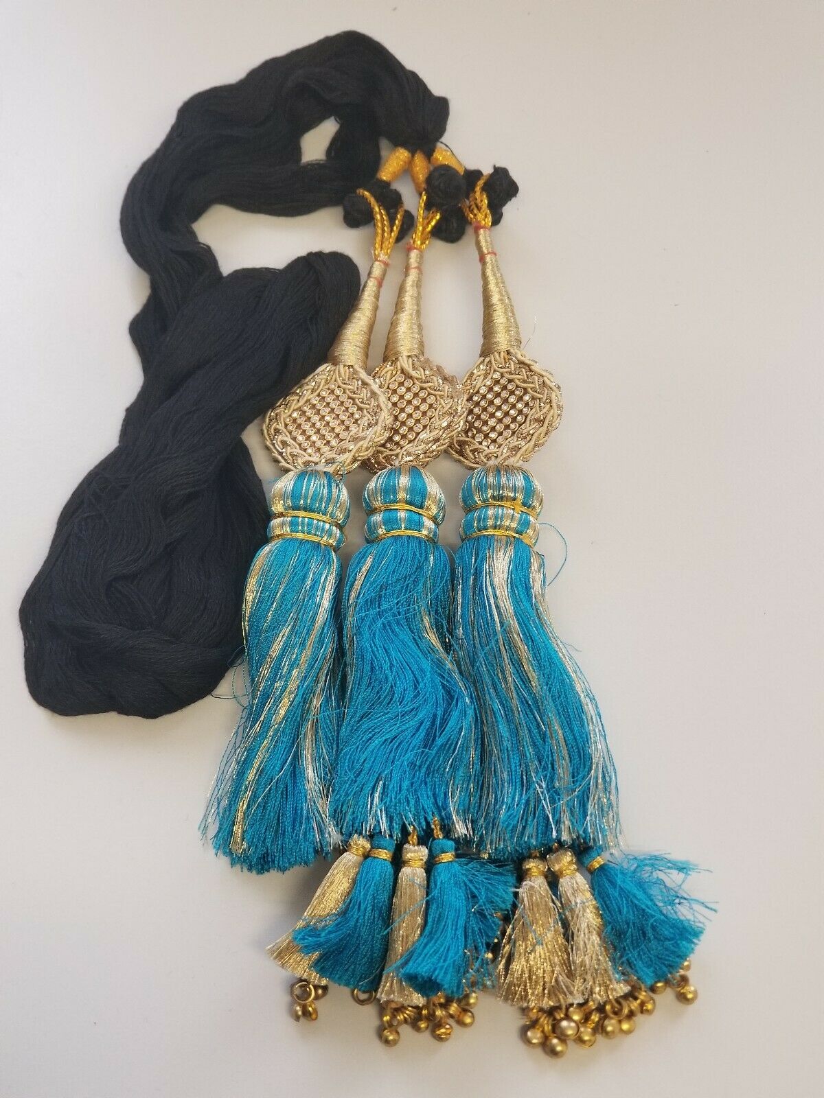 Indian Punjabi Pranda Mehndi Jagoo Charms Bridal Patiala Paranda Hair Braid A17