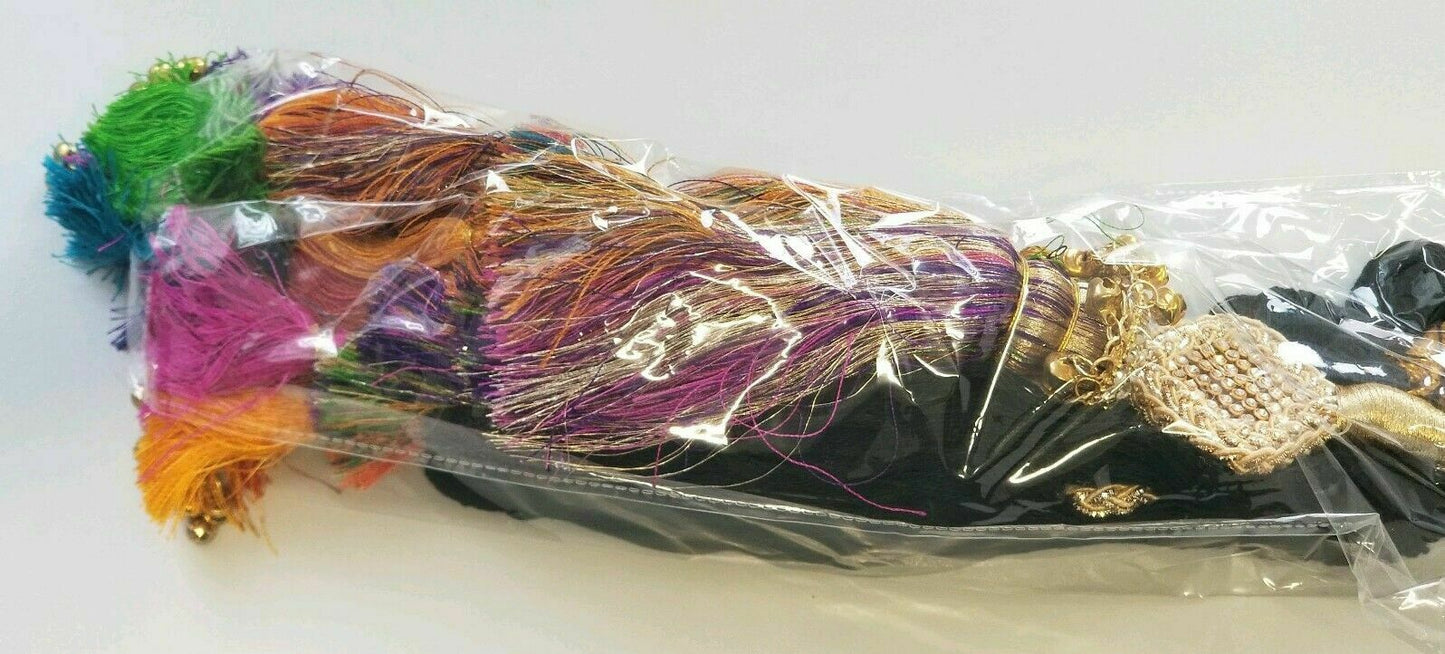 Indian Punjabi Pranda Mehndi Jagoo Charms Bridal Patiala Paranda Hair Braid A20