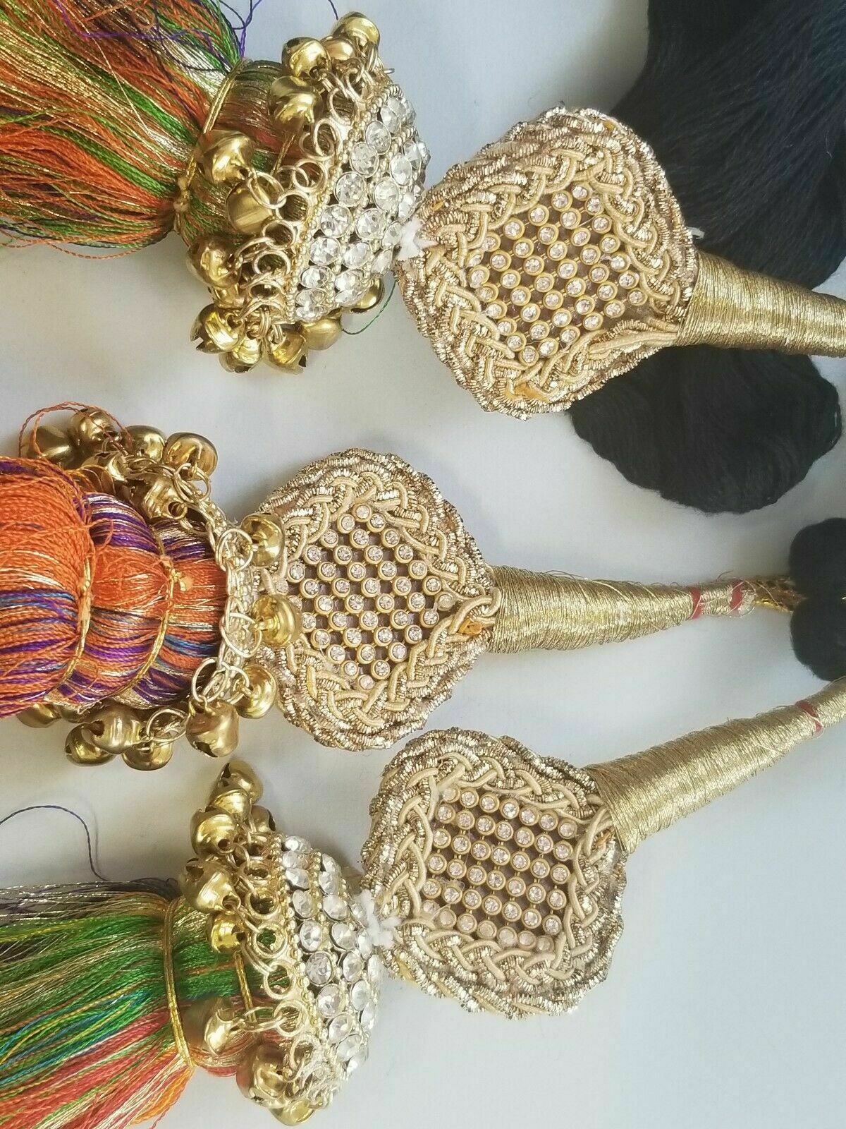 Indian Punjabi Pranda Mehndi Jagoo Charms Bridal Patiala Paranda Hair Braid A20