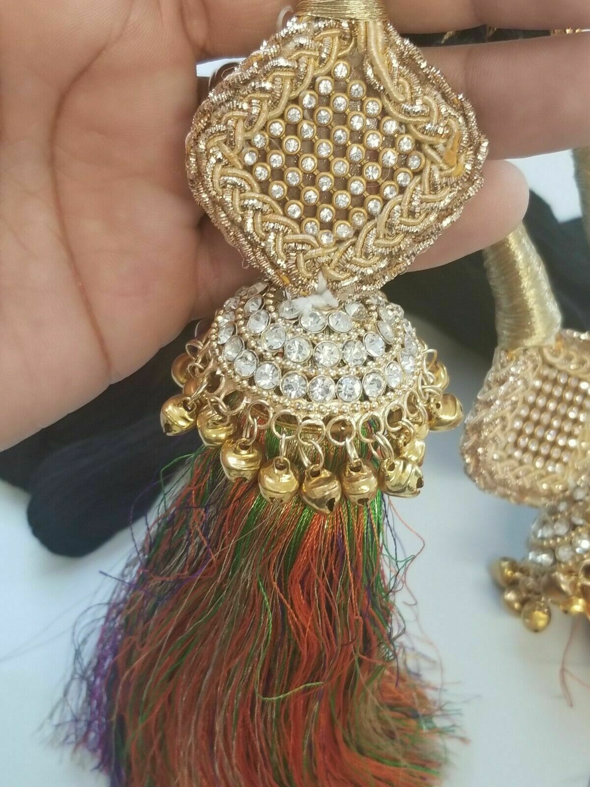 Indian Punjabi Pranda Mehndi Jagoo Charms Bridal Patiala Paranda Hair Braid A20