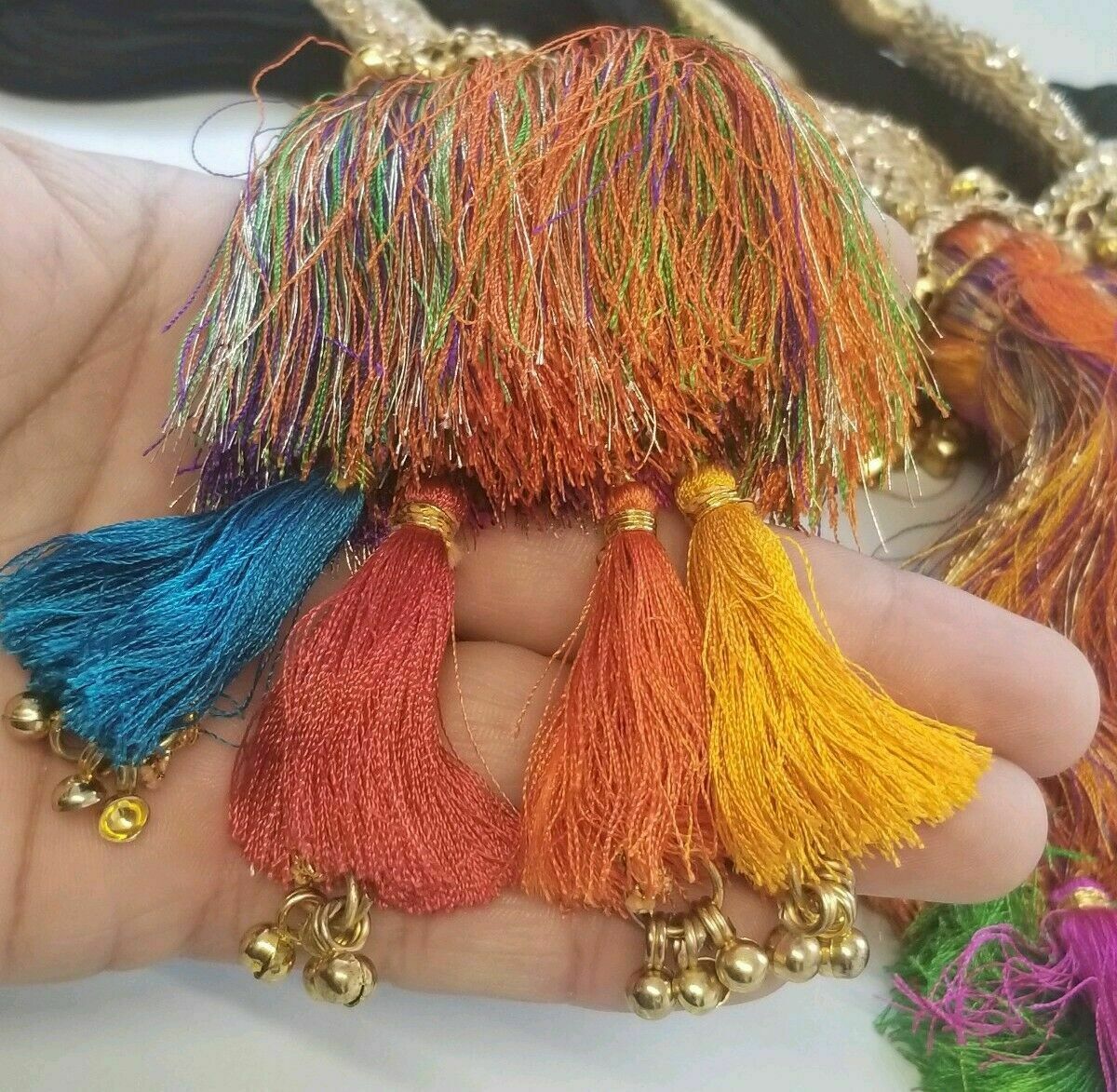 Indian Punjabi Pranda Mehndi Jagoo Charms Bridal Patiala Paranda Hair Braid A20