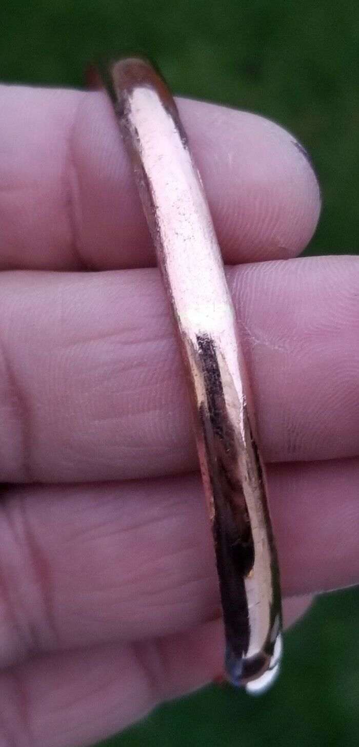 Pure Copper Kara Smooth Punjabi Hindu Sikh Singh Kaur Khalsa Healing Bangle CC8