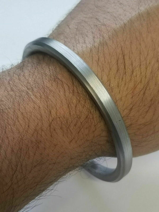Sarbloh Pure Iron Flat Sikh Kara Kaur Kada Singh Khalsa Traditional 5Ks Bangle F4