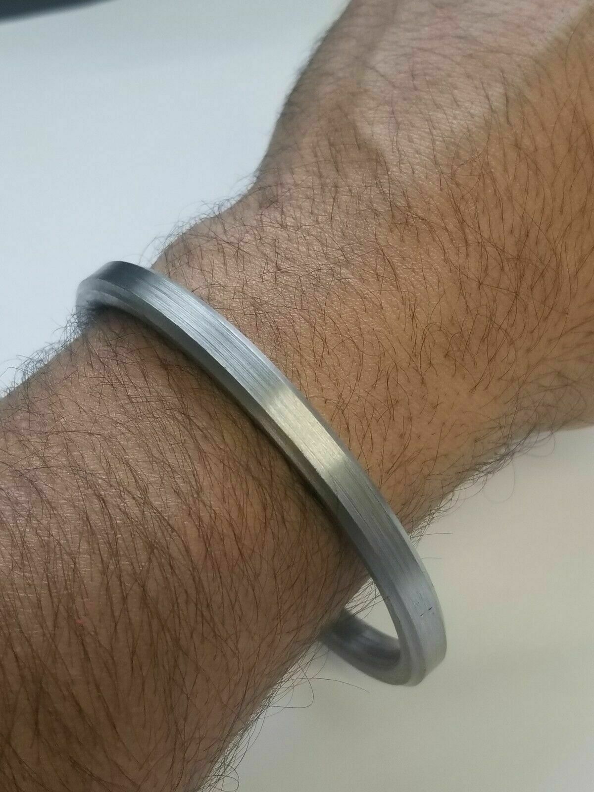 Sarbloh Pure Iron Flat Sikh Kara Kaur Kada Singh Khalsa Traditional 5Ks Bangle F4