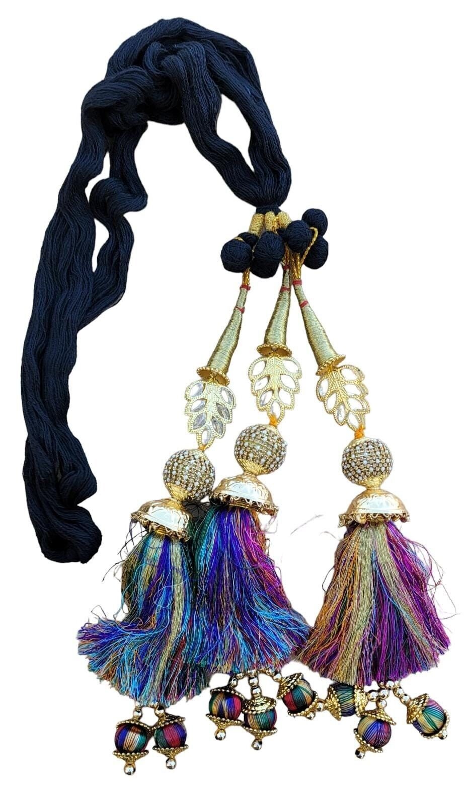 Panjabi Paranda mehndi Jaago bridal DJ Patiala parandi Indian hair braid dori TT7R handmade bollywood design latkans