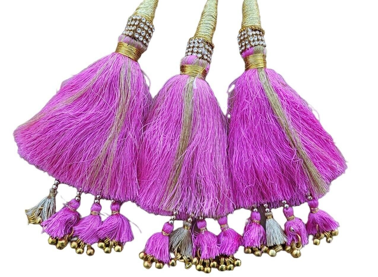 Punjabi Parandi mehndi jaago viyah bridal Patiala paranda Indian hair braid TT11R Bollywood handmade design Dulhan