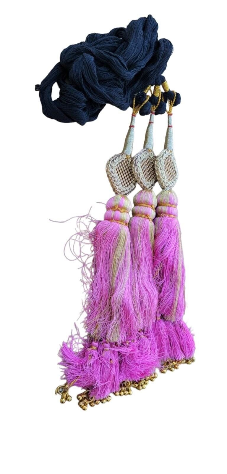 Punjabi parandi mehndi jaago viyah bridal Patiala paranda Indian hair braid TT10R Lahore stones Latkan Bollywood design Handmade