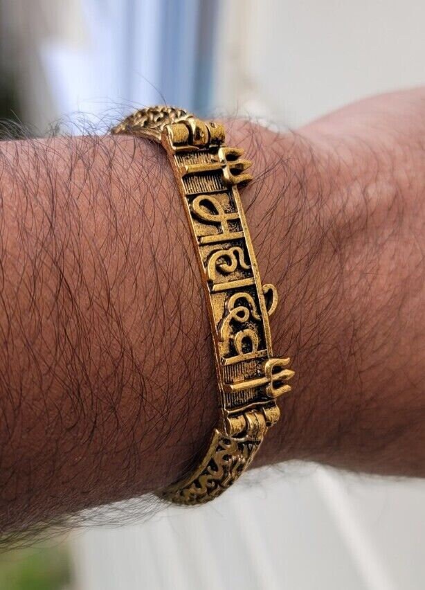 Mahadev bracelet kara hindu good luck kada evil eye protection bangle cc20 new