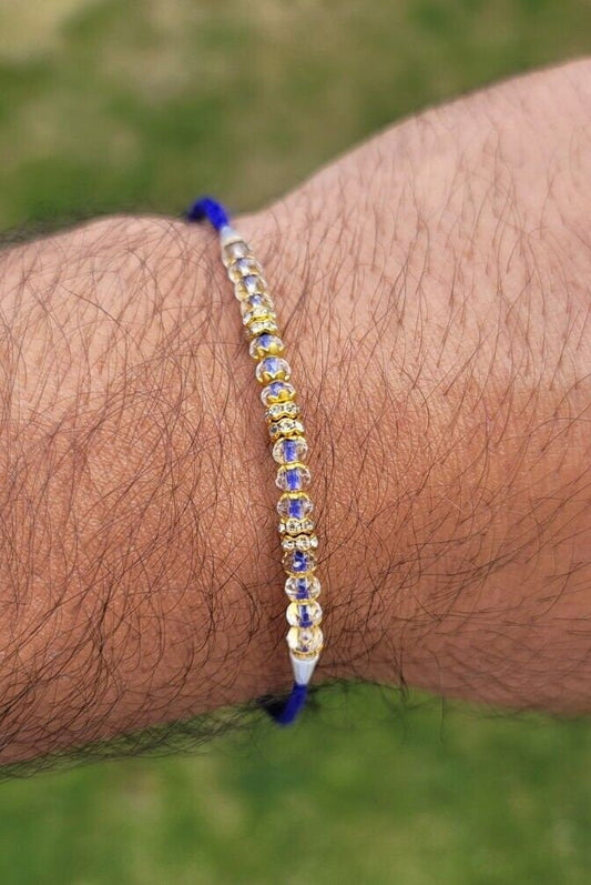 Shani bracelet evil eye protection blue thread nazar shield hindu amulet aaa11