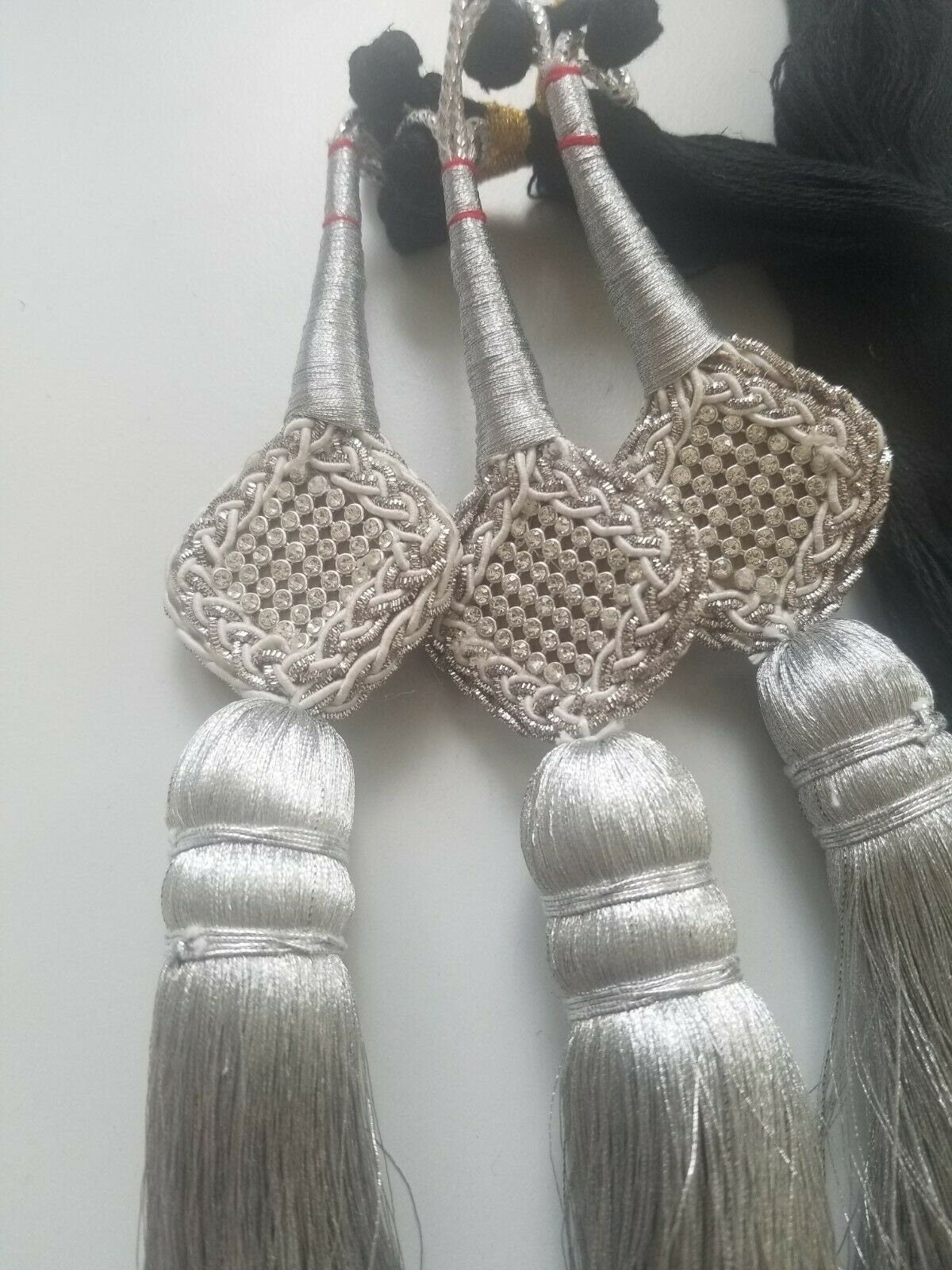 Indian punjabi pranda mehndi jagoo charms bridal patiala paranda hair braid a15s