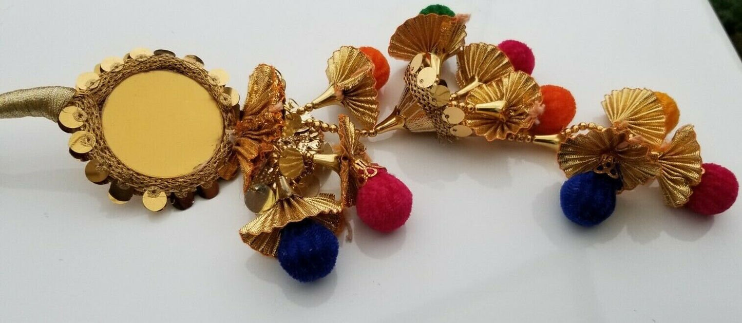 Patiala paranda latkan indian punjabi parandi mehndi jagoo bridal hair braid mb4