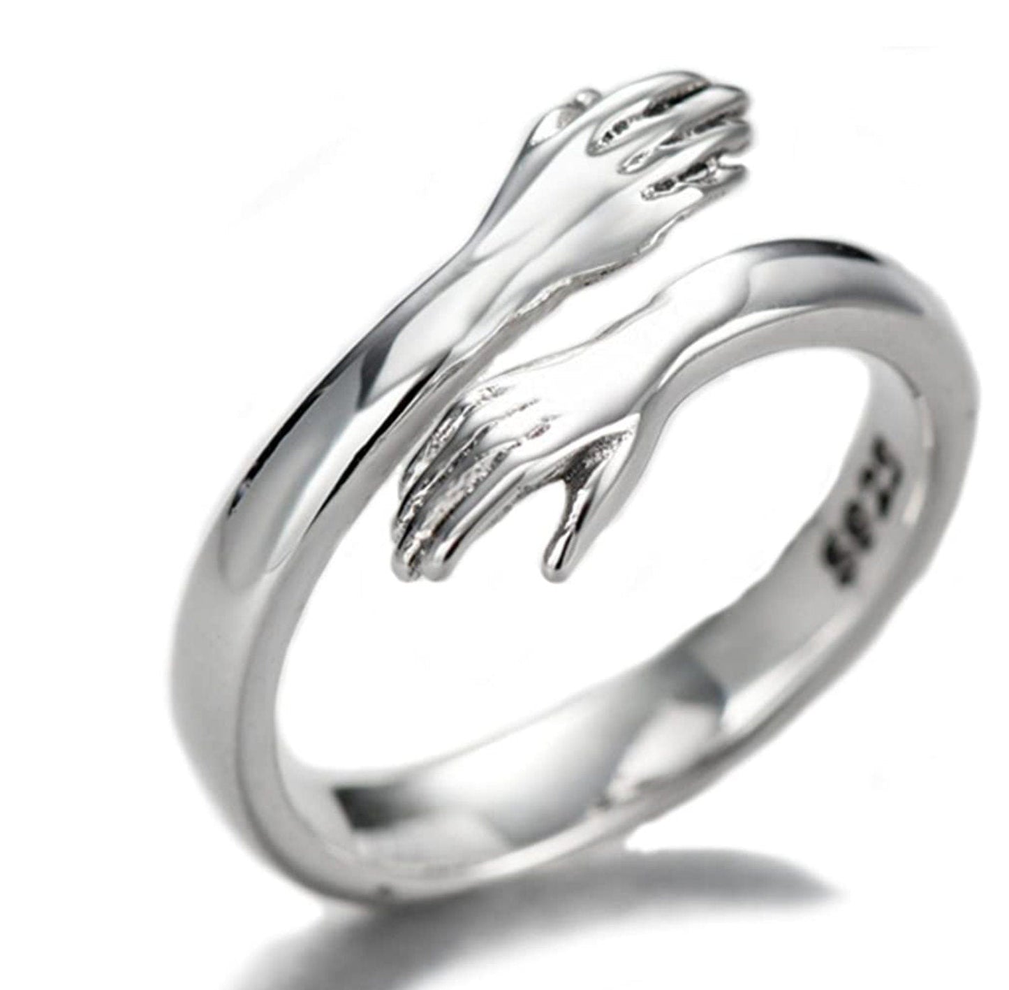 Hug ring adjustable size good luck love blessings sikh hindu muslim couple k25