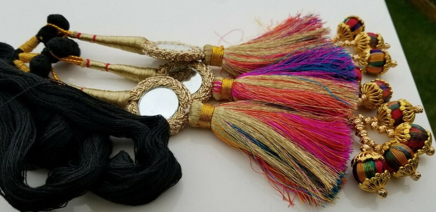 Patiala paranda latkan indian punjabi parandi mehndi jagoo bridal hair braid mb1