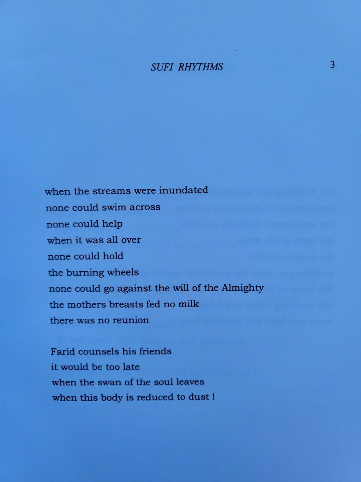 Sufi rhythms interpreted in free verse by harjeet singh gill english book b66a