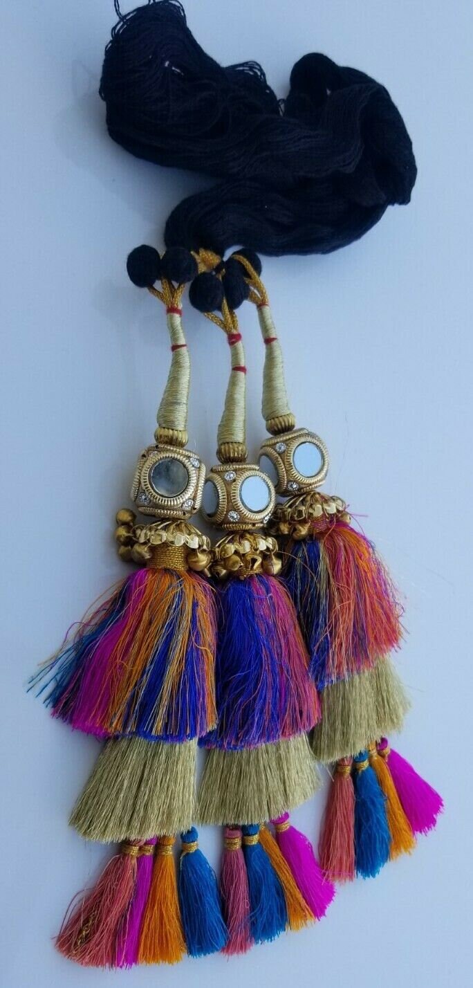Patiala paranda latkan indian punjabi parandi mehndi jaago bridal hair braid mb7