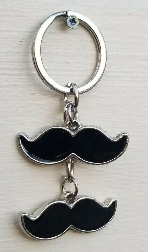 Sikh punjabi moustache key chain singh kaur khalsa stainless steel keyring pp2