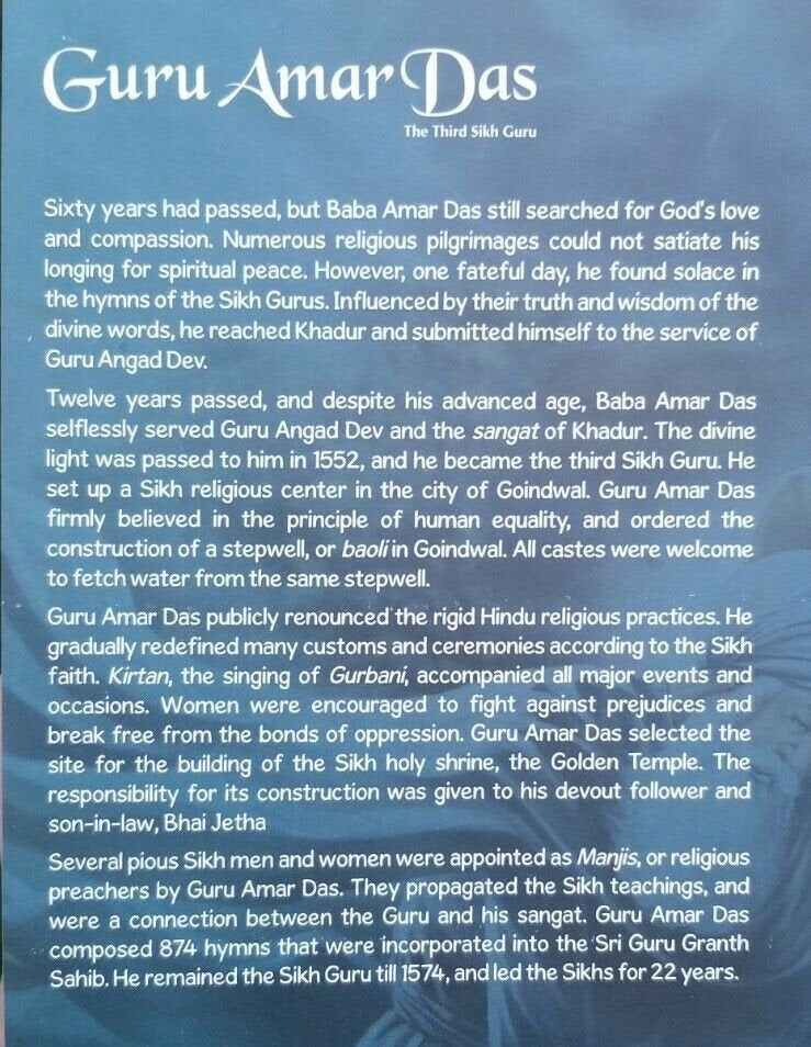 Sikh kids comic guru amar das the third sikh guru daljeet singh sidhu english b6