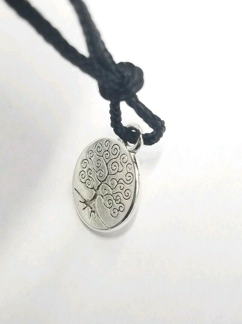 Small Stunning Stainless Steel Evil Eye Protection Tree of Life Luck Pendant FF2