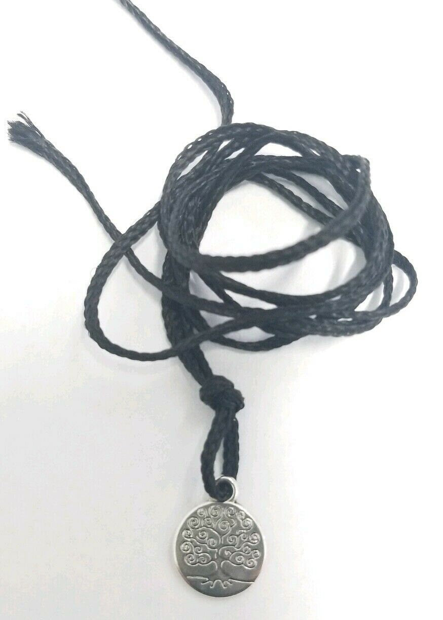 Small Stunning Stainless Steel Evil Eye Protection Tree of Life Luck Pendant FF2