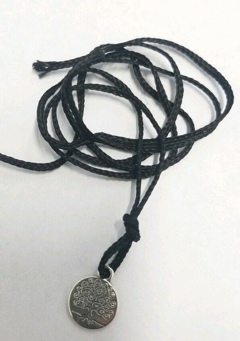 Small Stunning Stainless Steel Evil Eye Protection Tree of Life Luck Pendant FF2
