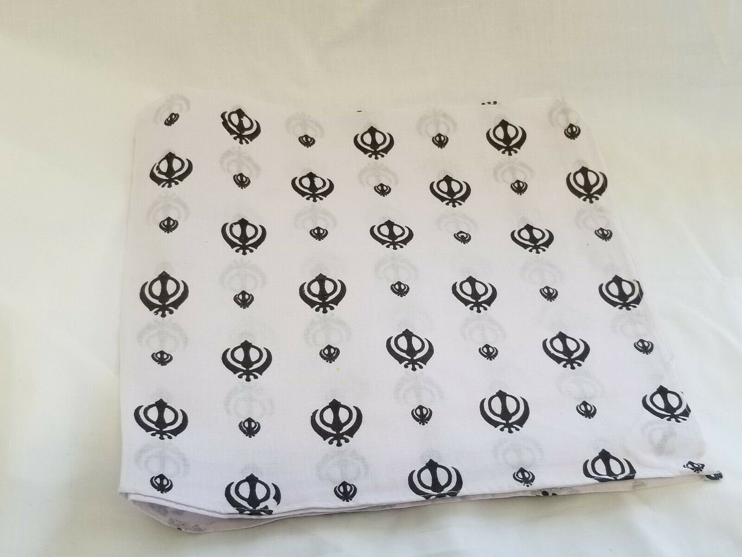 Sikh punjabi singh kaur white khalsa khandas bandana head wrap gear rumal za6