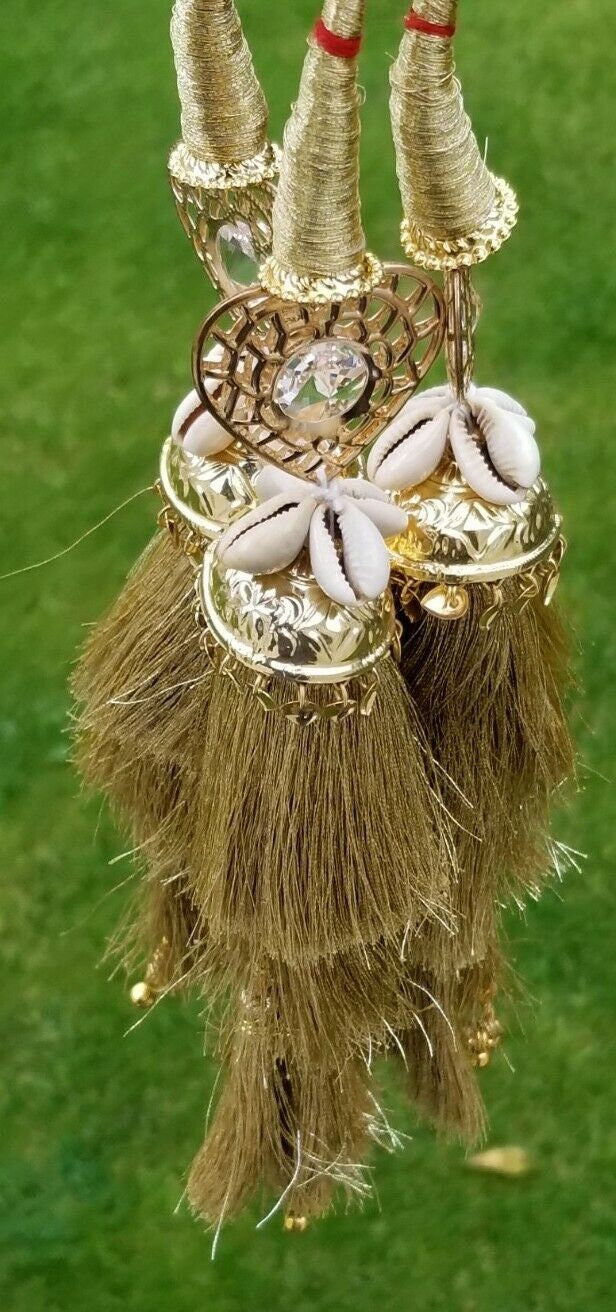 Indian punjabi pranda mehndi jagoo mirror bridal patiala paranda hair braid rrr4
