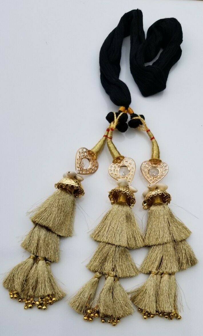 Indian punjabi pranda mehndi jagoo mirror bridal patiala paranda hair braid rrr4