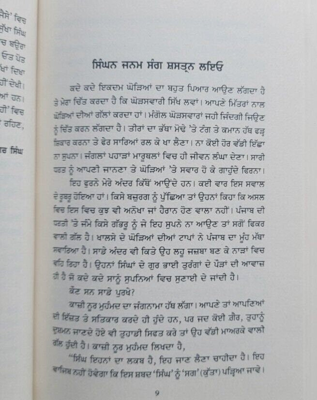 Hanay hanay patshahi novel on 18th century sikh history jagdeep punjabi book mh