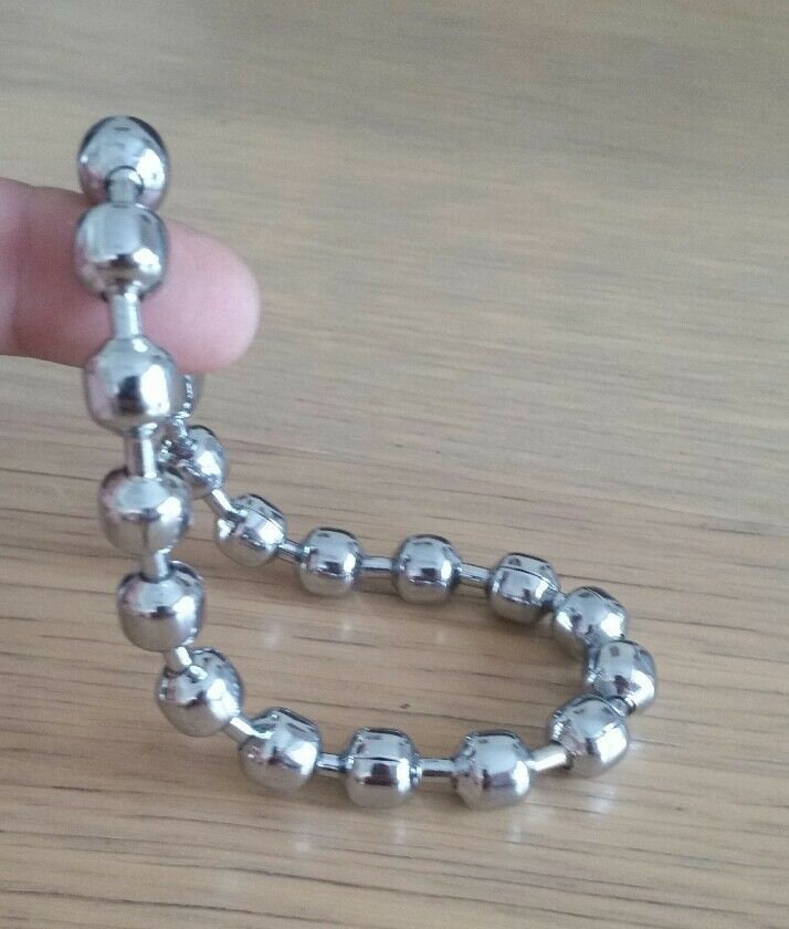 Chrome plated steel meditation praying beads talisman sikh simarna bracelet b2a