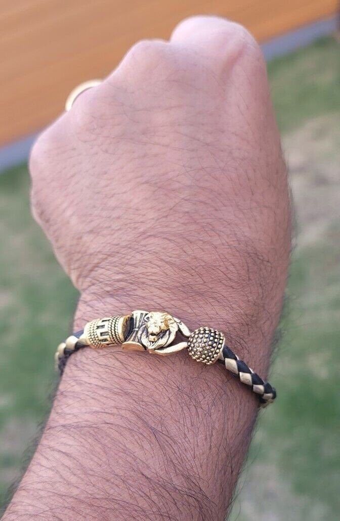 Narsimha bracelet lion god kara hindu good luck evil eye protection bangle cc9