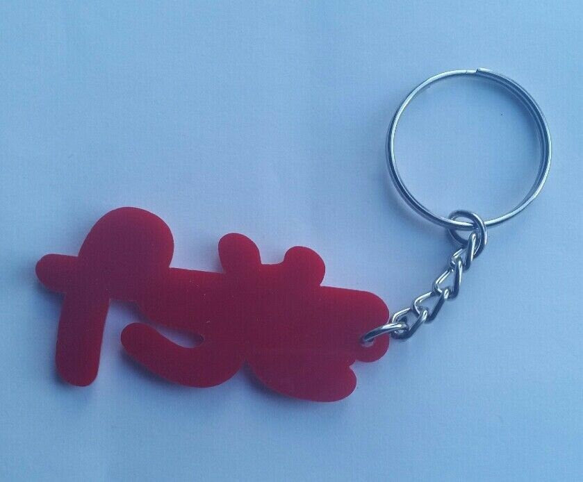 Punjabi Surname BHATTI Keyring Gurmukhi Acrylic Key Chain Gift Panjabi Family