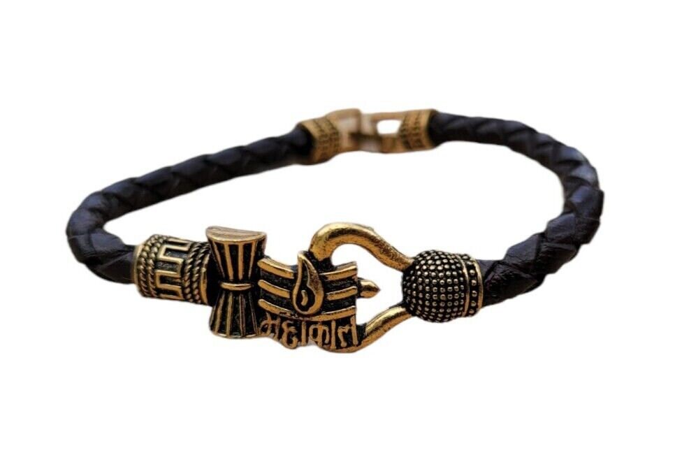 Mahakal shiv bracelet kara hindu good luck kada evil eye protection bangle cc17