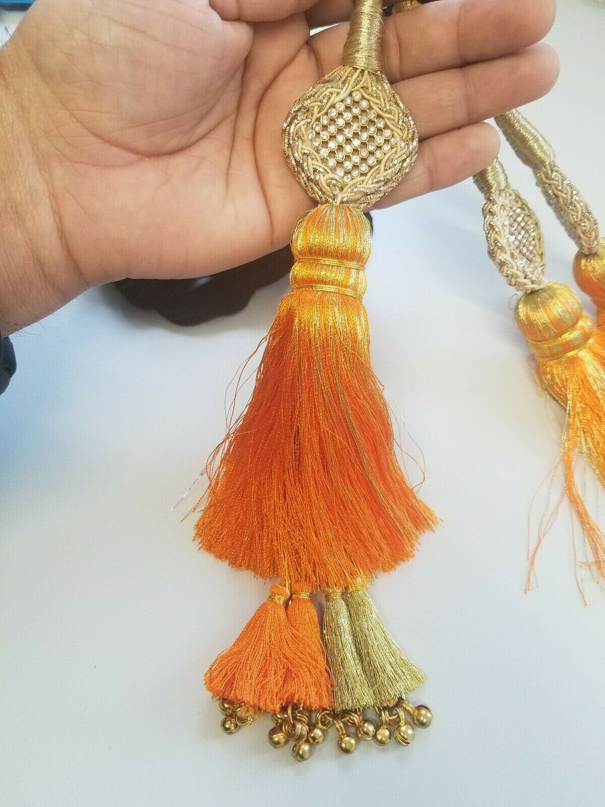 Indian punjabi pranda mehndi jagoo charms bridal patiala paranda hair braid a16
