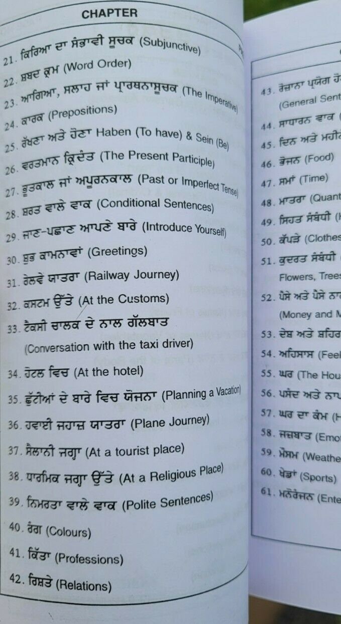 Speak Fluent German Learning Course Punjabi &amp; English Easy 60 Days MA