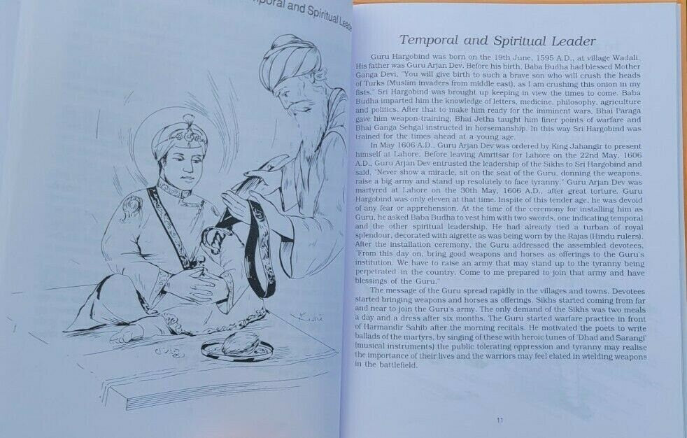 Kids bed time stories vol 6 guru hargobind har rai sikh book english punjabi mj