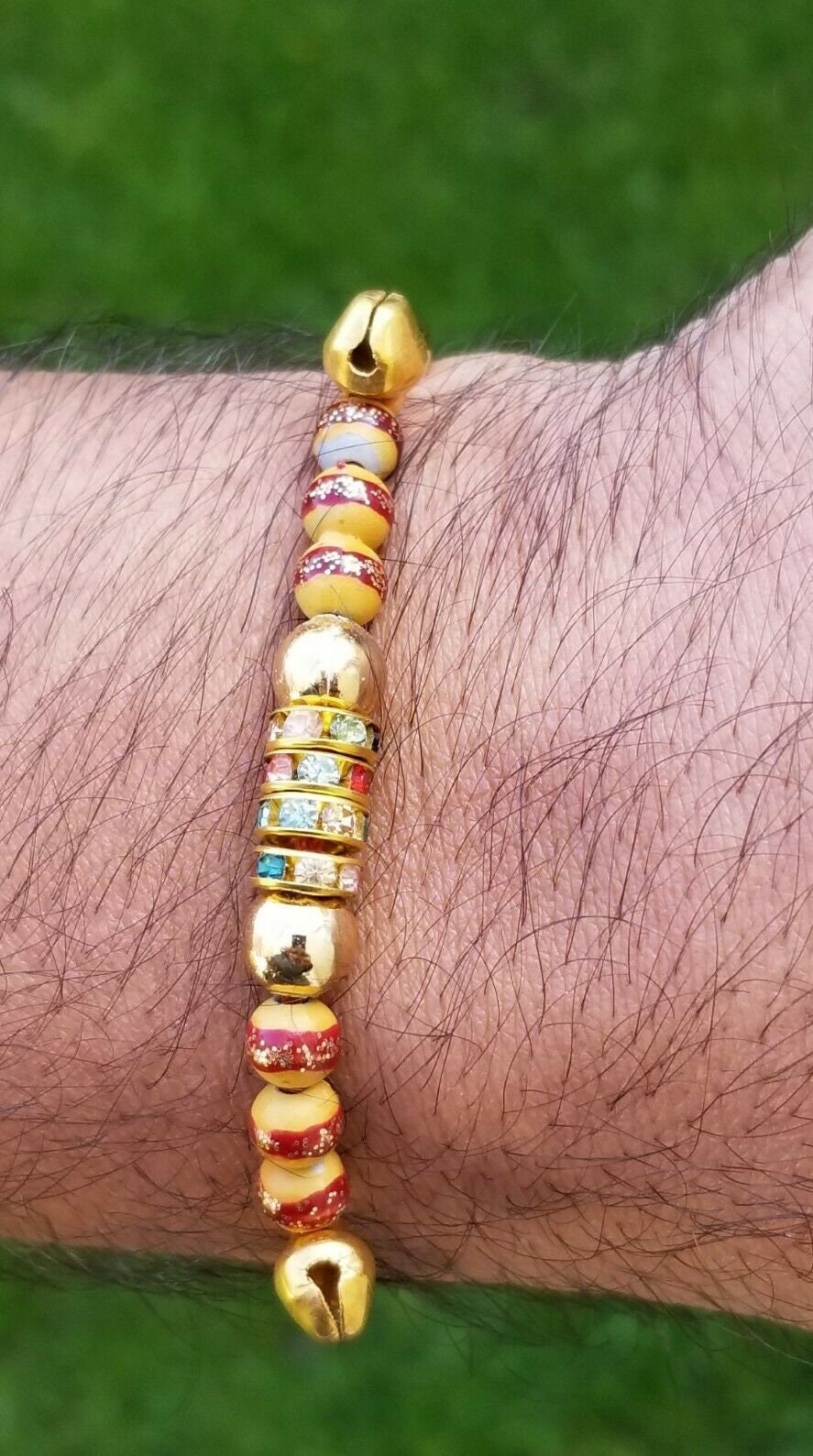 Hindu red thread evil eye protection stunning bracelet luck talisman amulet ff17