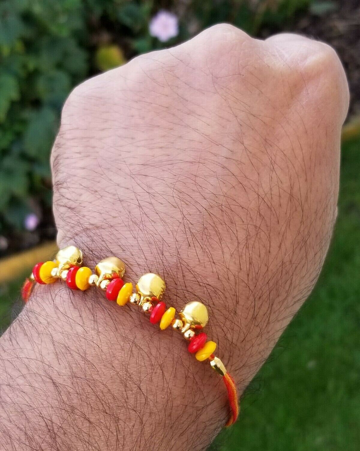 Hindu red thread evil eye protection stunning bracelet luck talisman amulet ff15
