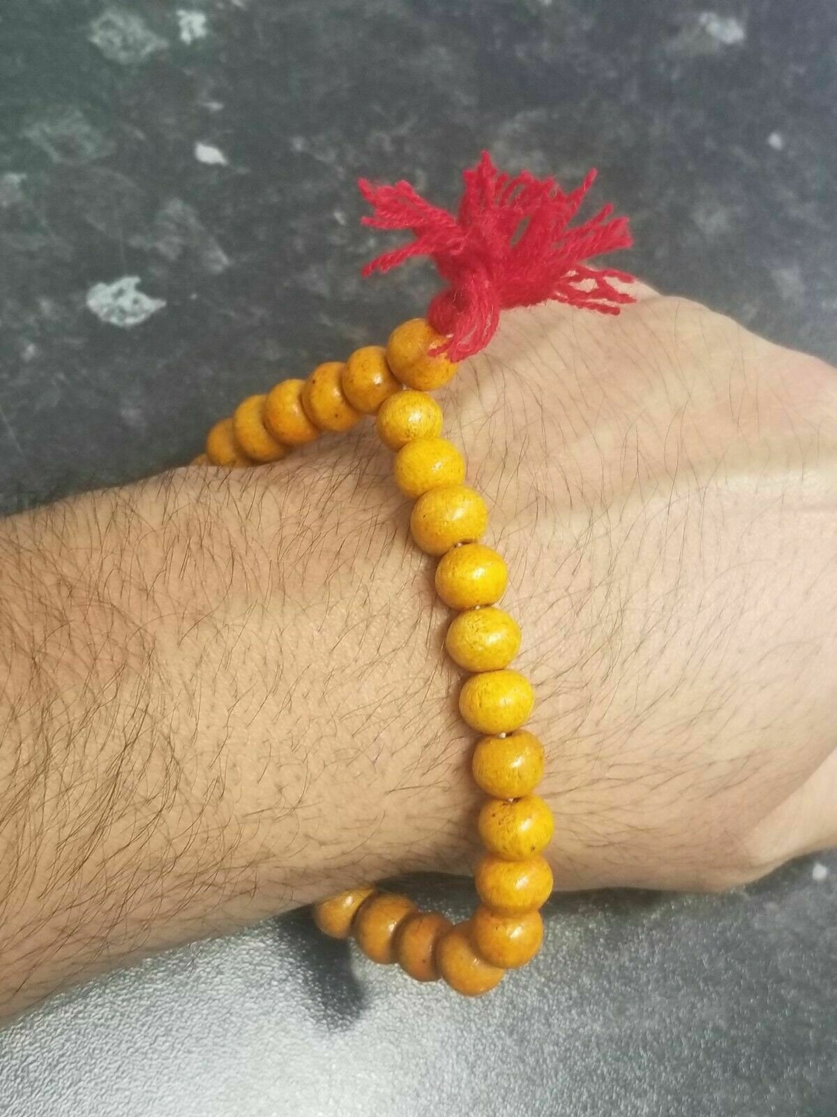 Wooden yogic beads meditation praying beads talisman sikh simarna bracelet ff11