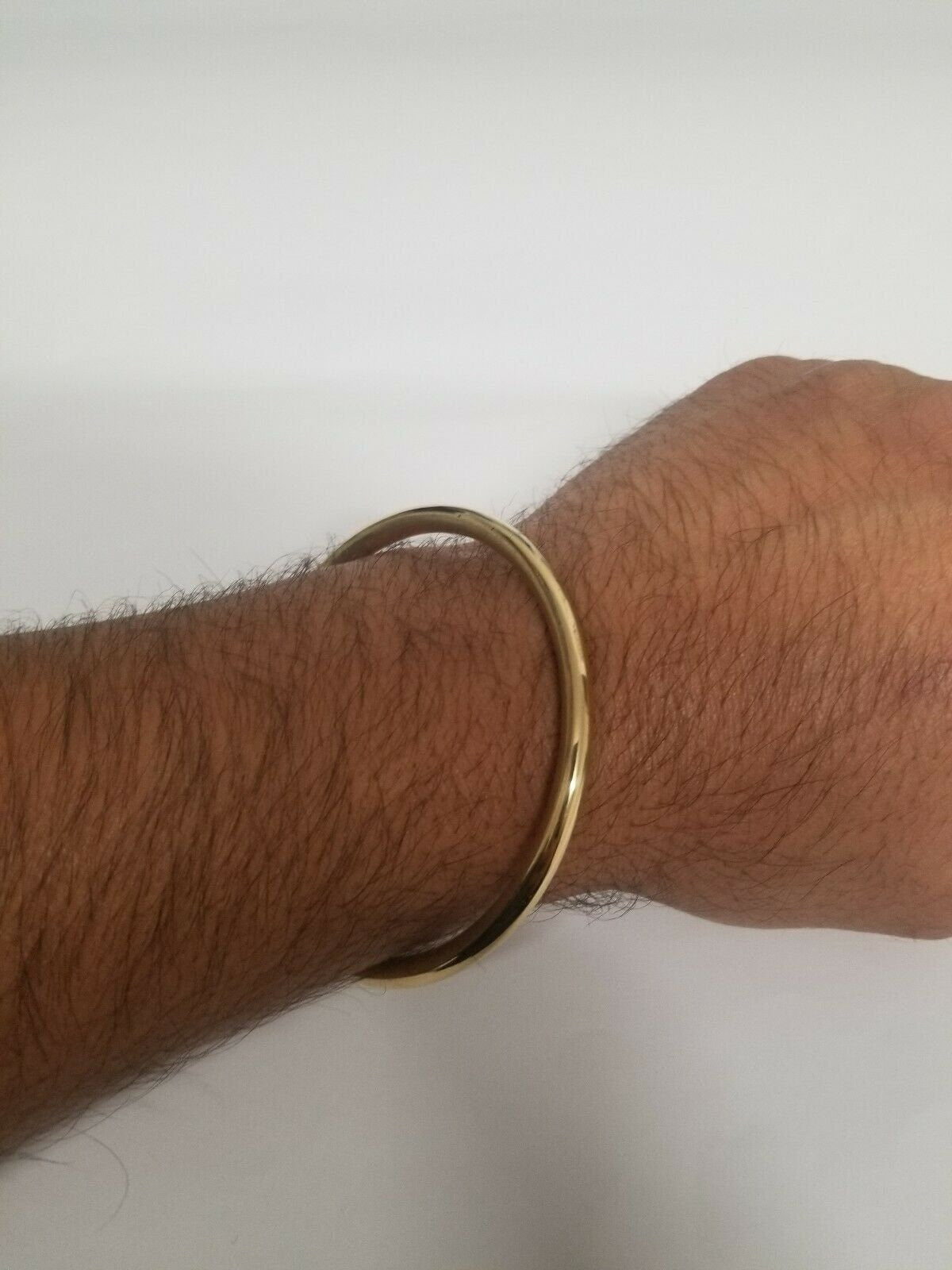Brass Gold Colour Sikh Kara Smooth Round Khalsa Bangle Singh Kaur khalsa Kada K7A