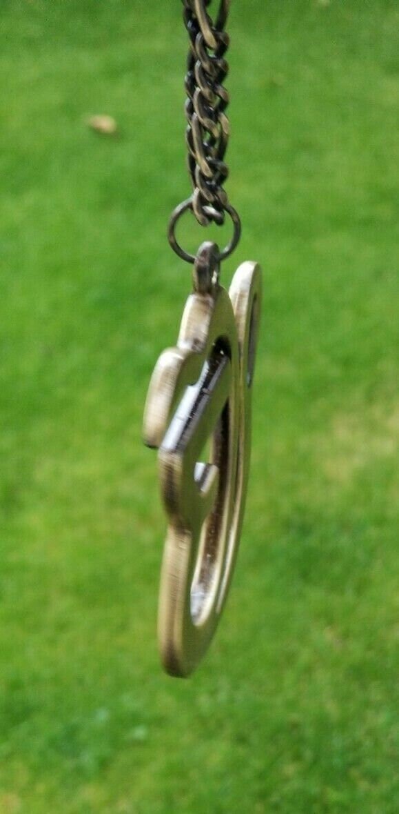 Ek onkar car rear mirror pendant punjabi sikh singh kaur antique gold plated mm1