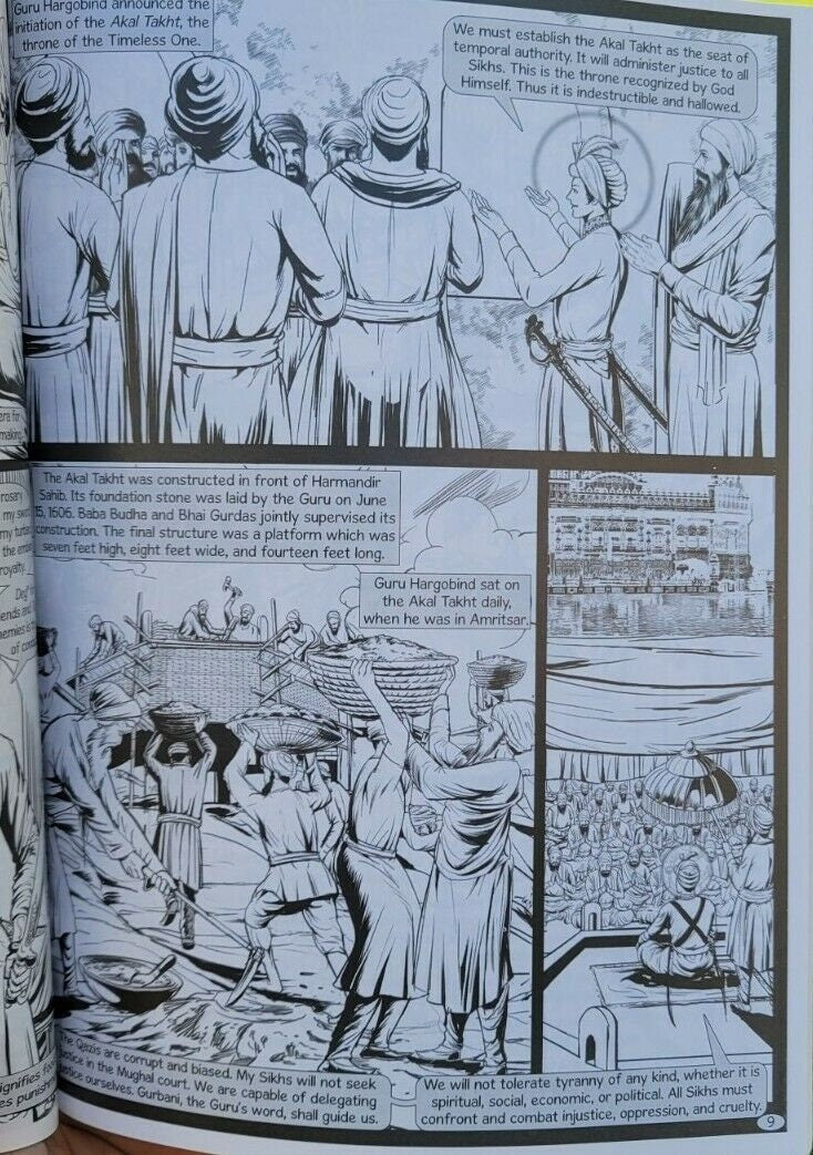 Sikh kids comic guru hargobind ji daljeet singh sidhu in english volume 1 & 2 mc