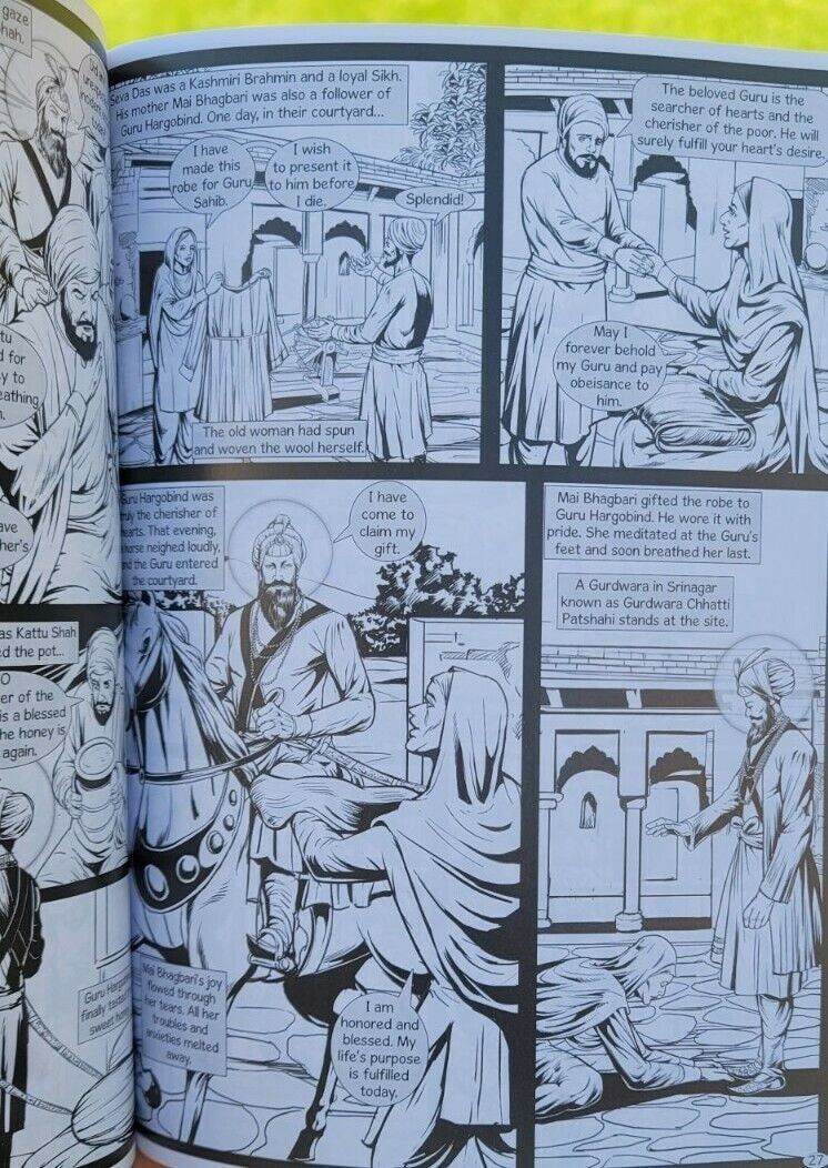 Sikh kids comic guru hargobind ji daljeet singh sidhu in english volume 1 & 2 mc