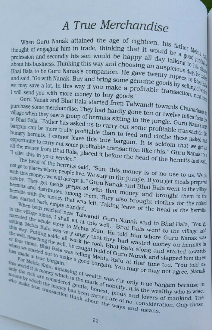 Kids Bed Time Stories Vol 2 Guru Nanak Dev Ji Sikh Story Book English Punjabi MJ