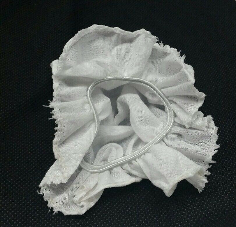 Sikh Joora Rumal Punjabi Kids Juda Roomal Baby Elastic White Head Cover Top Knot