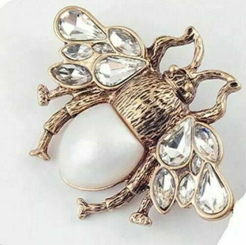 Vintage Style Gold Plated Honey Bee Brooch Suit Coat Broach Saree pin Unisex Z7B