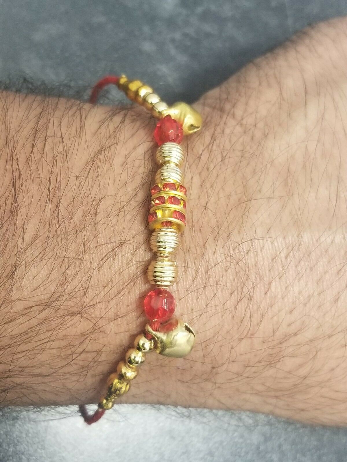 Lucky hindu red thread stunning evil eye protection bracelet talisman amulet ff4
