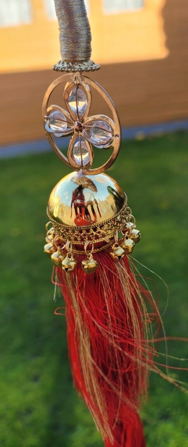 Parandi Punjabi Paranda mehndi jaago mirror Indian bridal Patiala hair braid ii1R Bollywood Handmade design dulhan Latkans